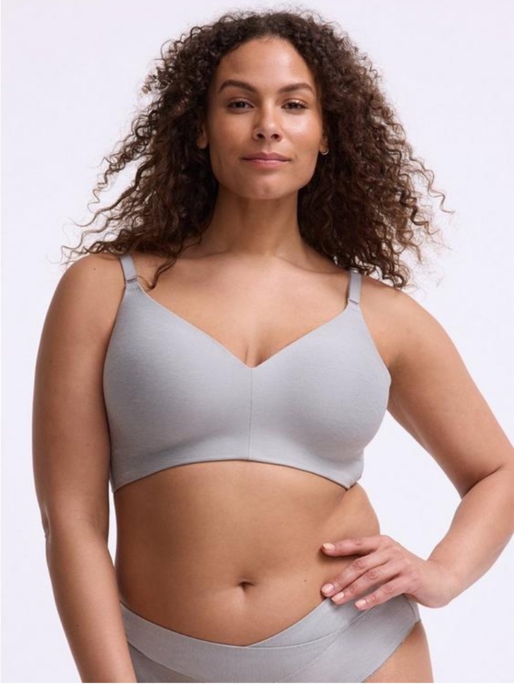 Torrid Wireless Pullover Bra — Light Gray 42DD